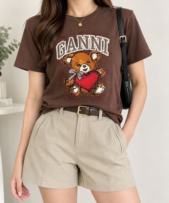 GANNI TOPS TSHIRT