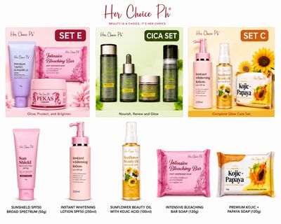 HER CHOICE SKINCARE PRODUCTS