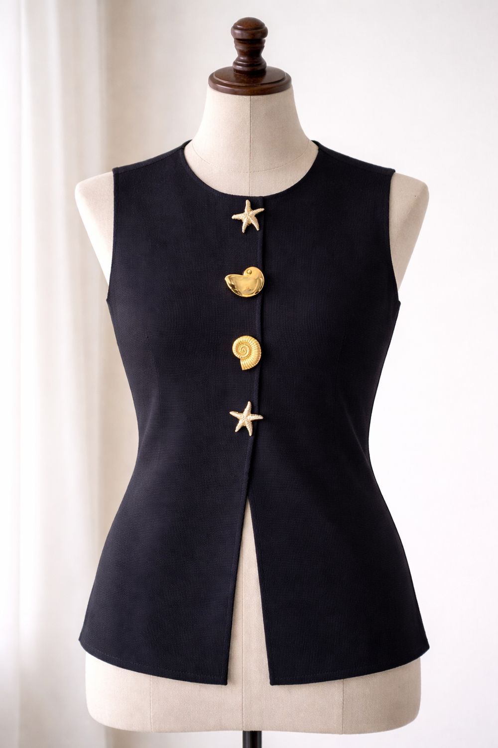 KNITTED VEST FREE SIZE XS-L