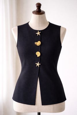 KNITTED VEST FREE SIZE XS-L