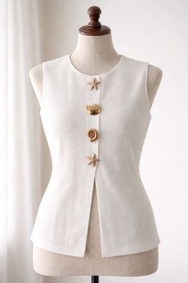 KNITTED VEST FREE SIZE XS-L