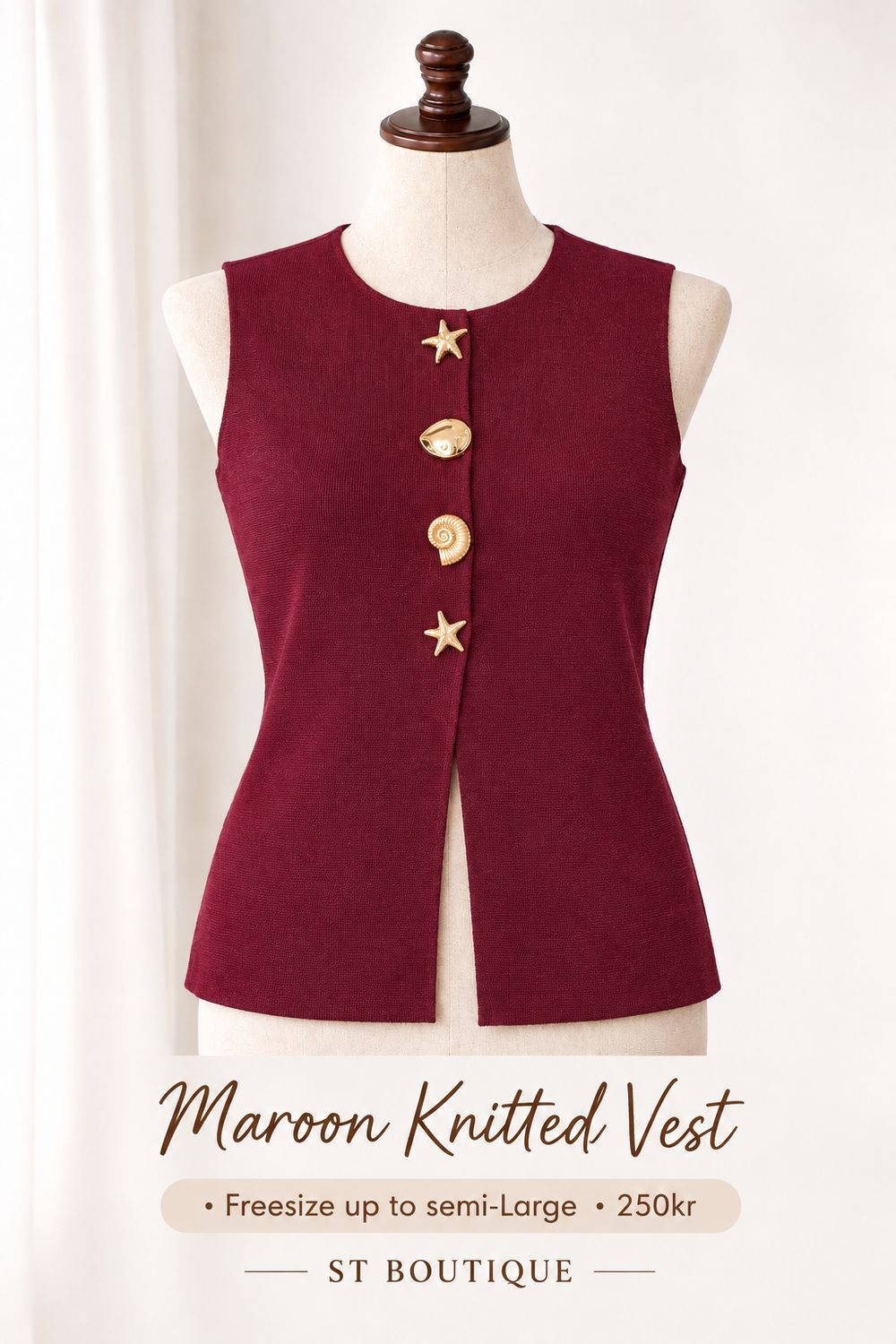 KNITTED VEST