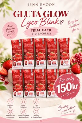 JENNIEMOON GLUTA GLOW LYCO TRIAL PACK 10 sachets