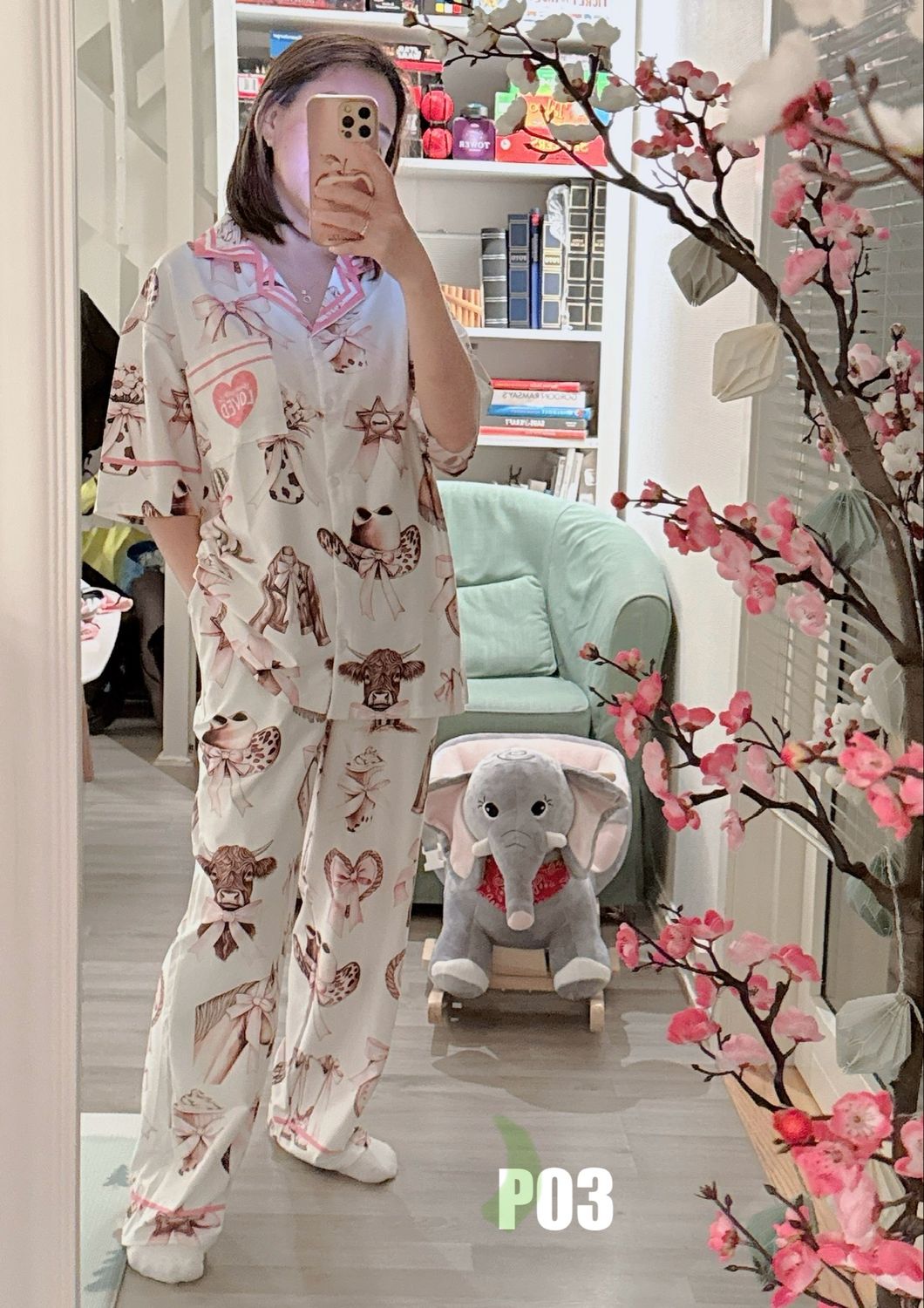 VIETNAM SLEEPWEAR SHORT SLEEVE AND PANTS SET