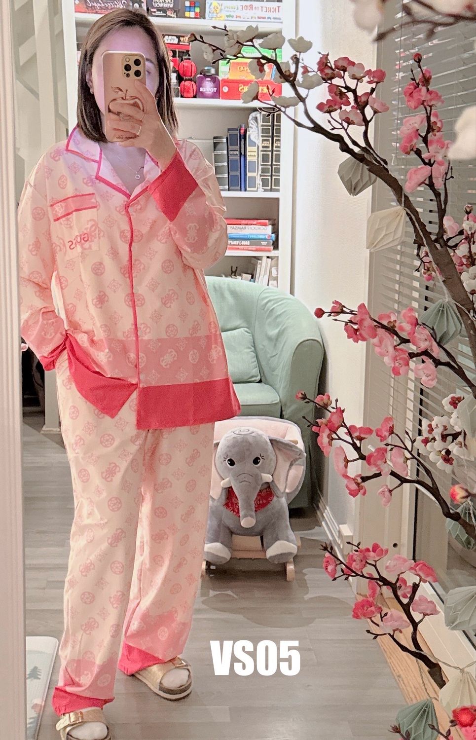 VIETNAM SLEEPWEAR Long Sleeves And Pants Set