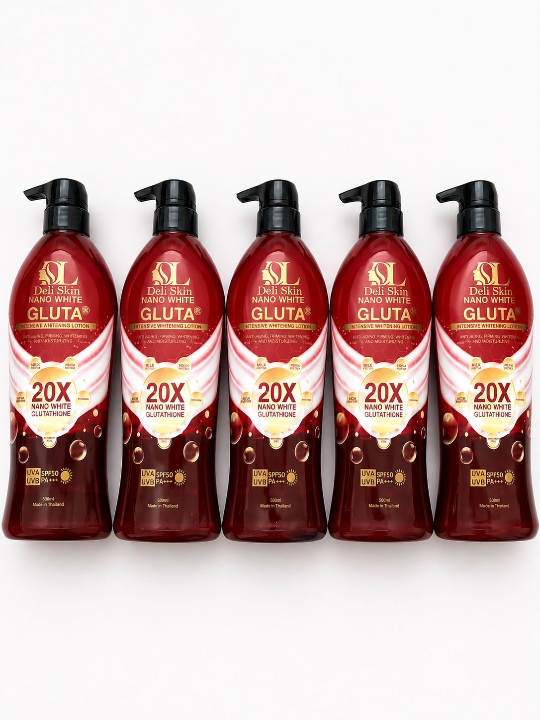DELI SKIN NANO WHITE GLUTA LOTION 500ml