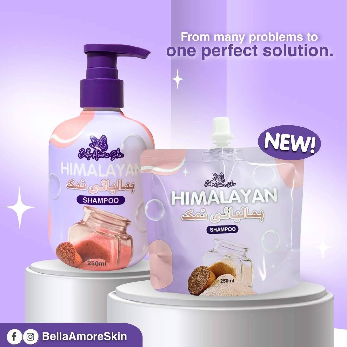 BELLA AMORE SHAMPOO REFILL POUCH 250ml