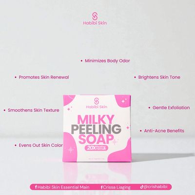 HABIBI SKIN MILKY PEELING SOAP 20’s X 50g | 1kg