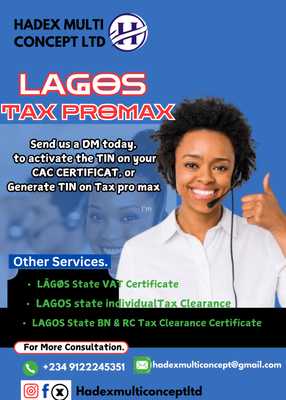 FIRS TIN &amp; TAX PROMAX