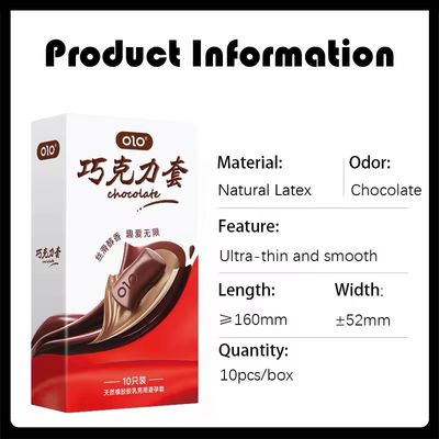 Chocolate Flavoured Condoms – Pack of 10 Description: Chocolate flavoured condoms made from natural latex for a smooth and enjoyable experience.