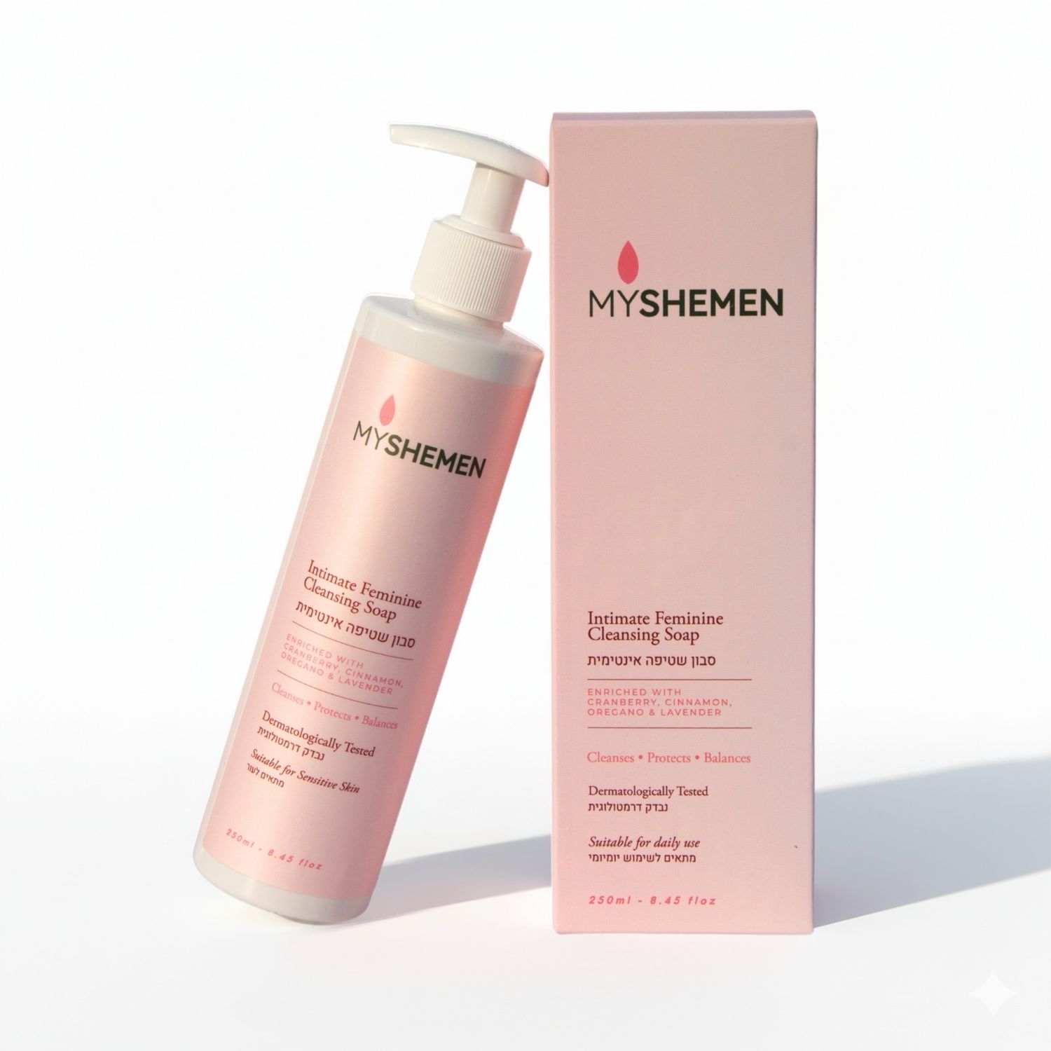 غسول حميمي طبيعي  للمناطق الحساسة 250 ml My shemen