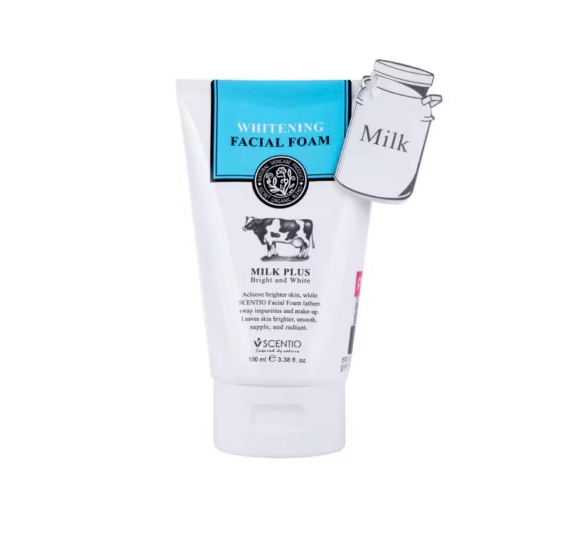 Korean Beauty MILK PLUS WHITENING Q10 FACIAL FOAM (FACEWASH) 100 ML