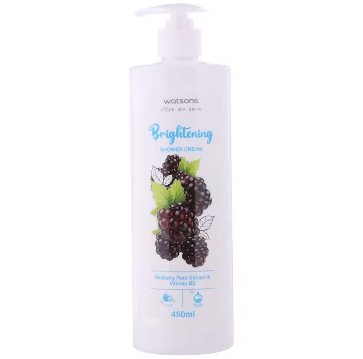 Korean Beauty Brightening Mulberry Root Extract and Vitamin B3 Bath Cream 450 ML (Shower Gel)