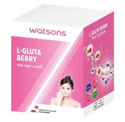 Korean Beauty L-Gluta Berry Collagen Powder Drink (15g x 10 Sachets)