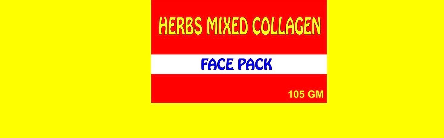 Korean Beauty Herbs Mixed Collagen Face Pack(Powder Form) 105 GM
