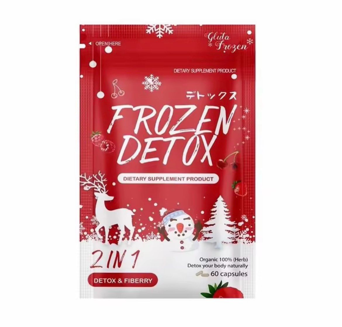 Korean Beauty 2 in 1 Frozen Detox &amp; Fiberry 60 capsules