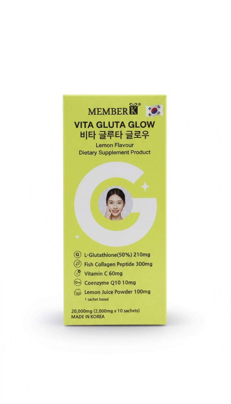 Korean Beauty Vita Gluta Glow Lemon Flavour Dietary Supplement