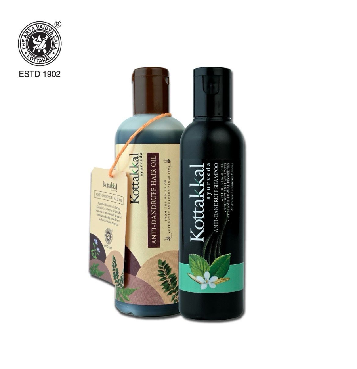 Kottakkal Anti Dandruff Oil &amp; Shampoo Combo Pack