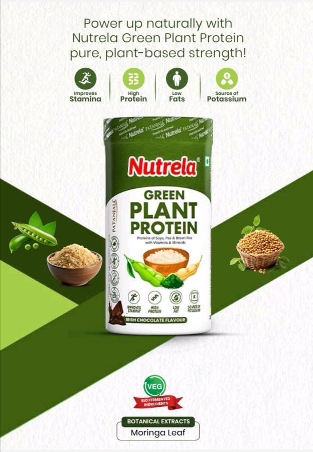 Patanjali Nutrela Green Plant Protein 500 GM
