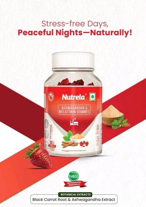Patanjali Nutrela Ashwagandha Gummies (30 Gummies)