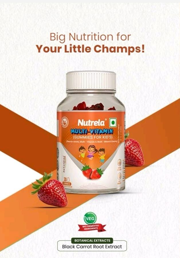 Patanjali Nutrela Multi-Vitamin Gummies For Kid's (30 Gummies)