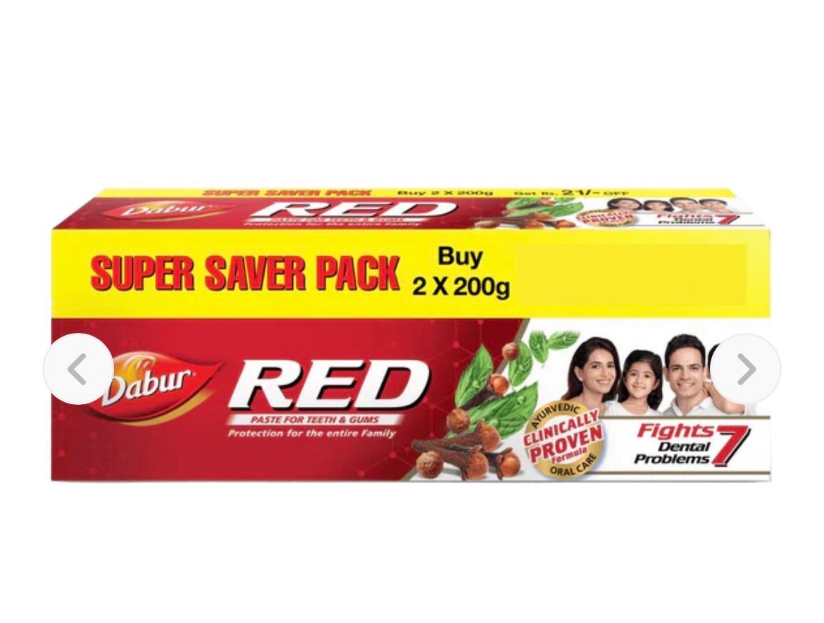Dabur Red Gel (Pack of 2) - 150g x 2