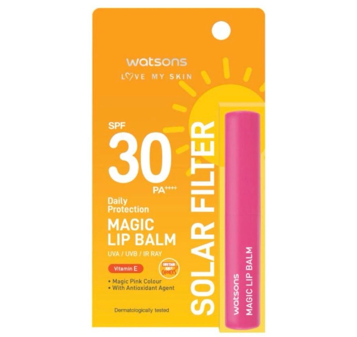 MAGIC LIP BALM SPF 30 PA++++ Solar Filter (Enriched With Vitamin E)