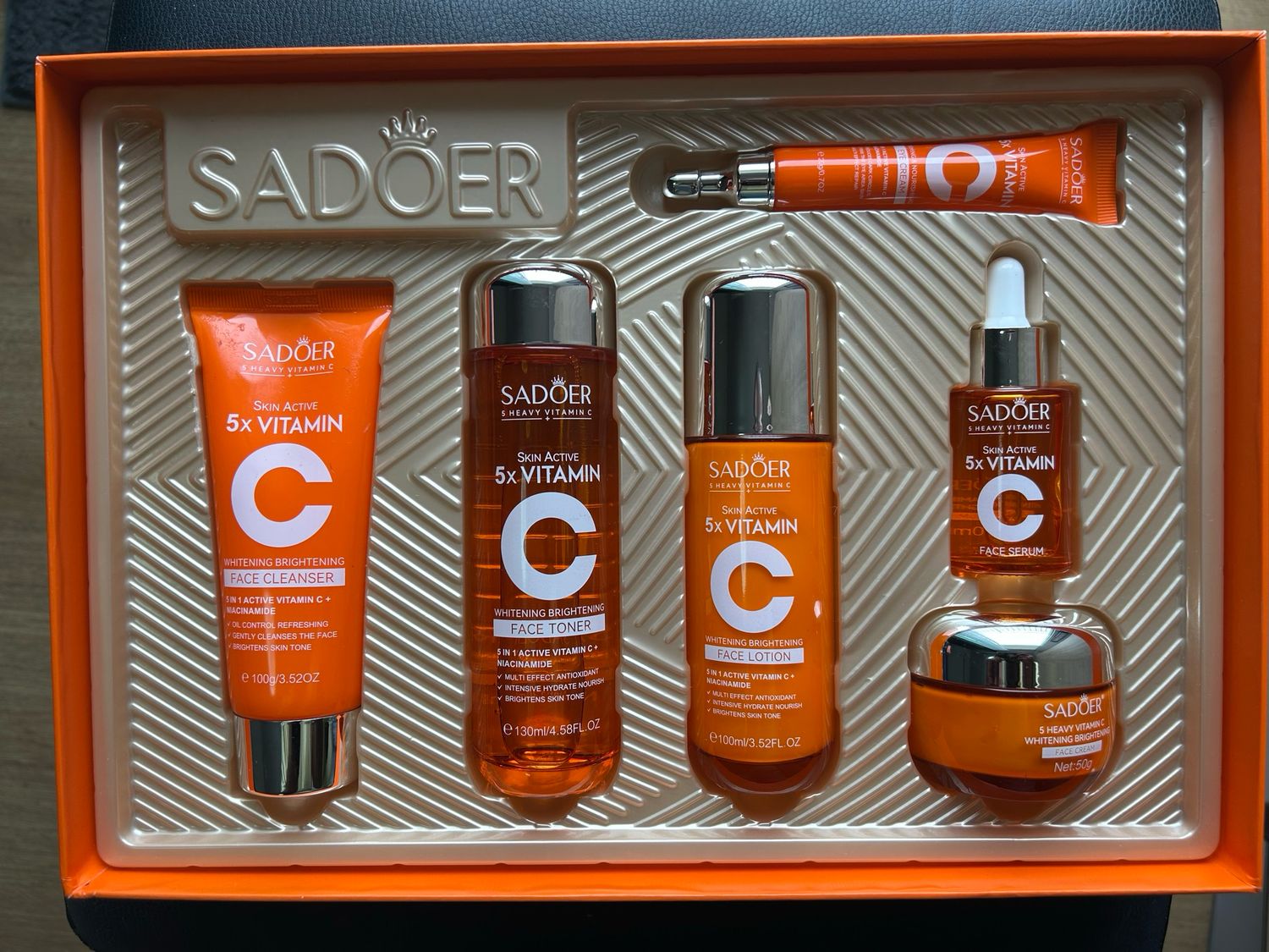 5X Whitening  Brightening Skin Gift Box with Under Eye Cream(6X)