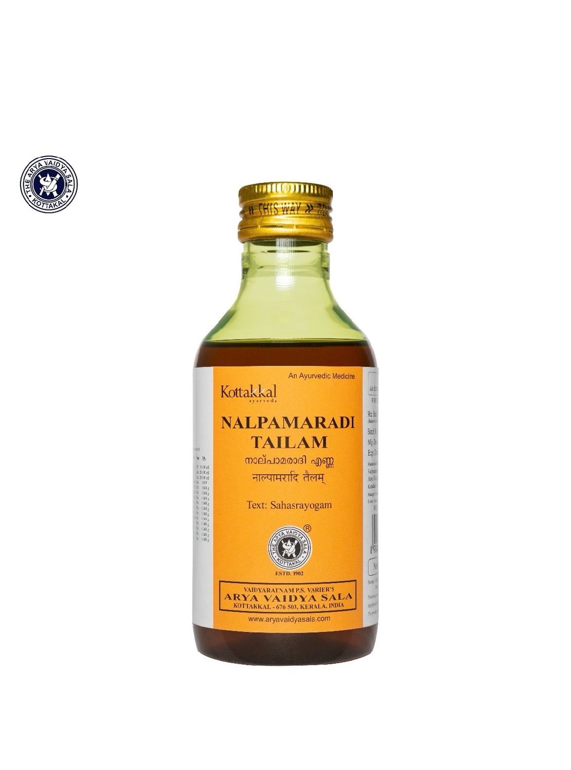 Kottakkal Nalpamaradi Oil 200 ML