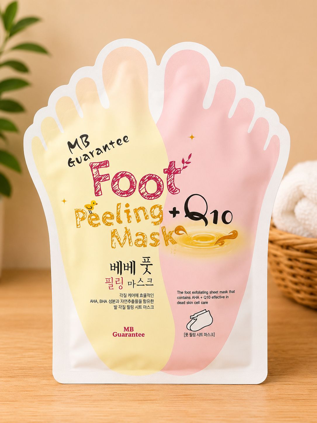 Korean Foot Peeling Mask + Q10