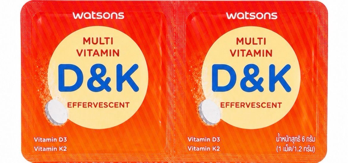 Multi Vitamin D &amp; K Effervescent (Set of Two Tablets)