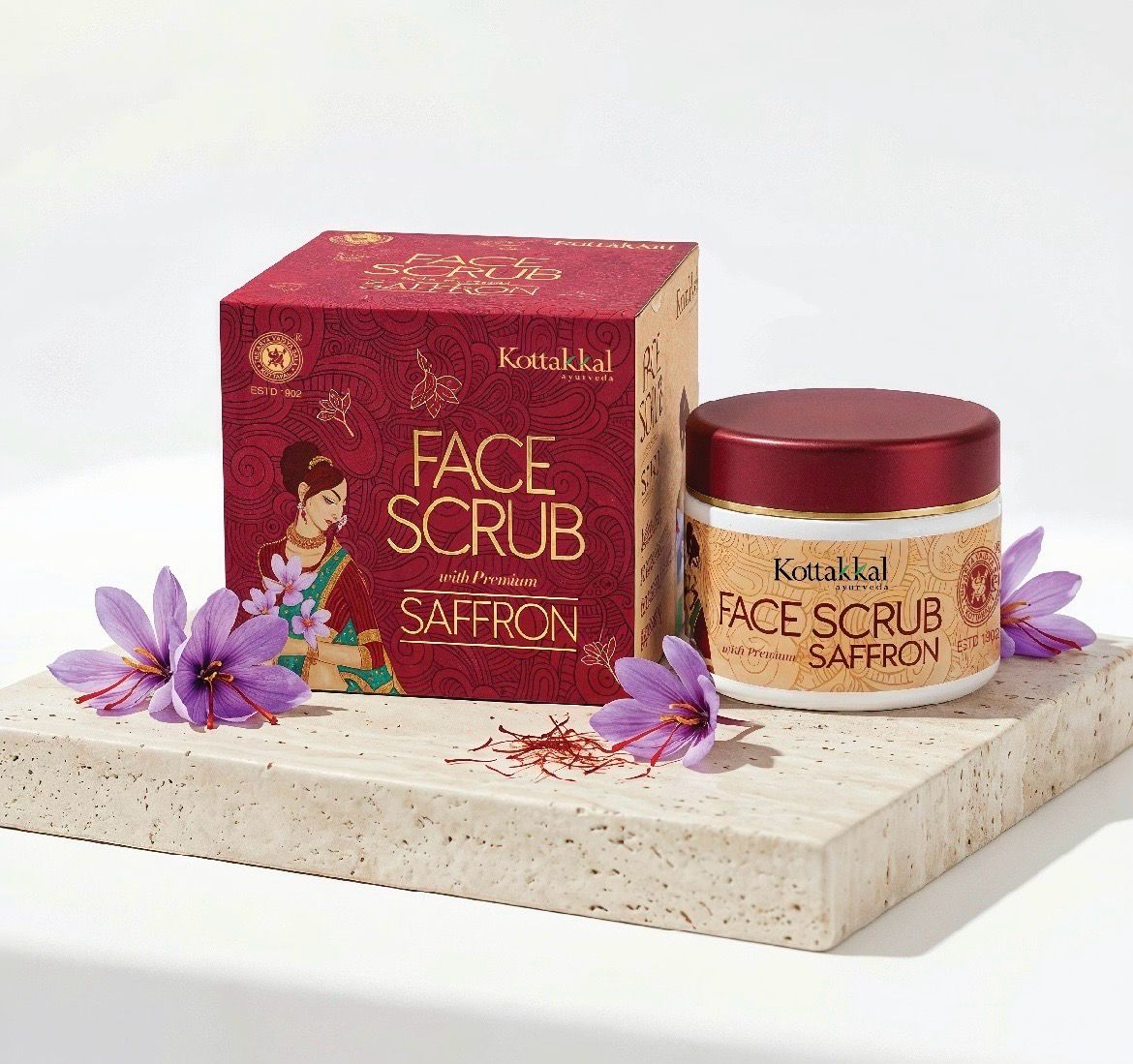 Kottakkal Ayurveda Face Scrub Saffron 50 GM