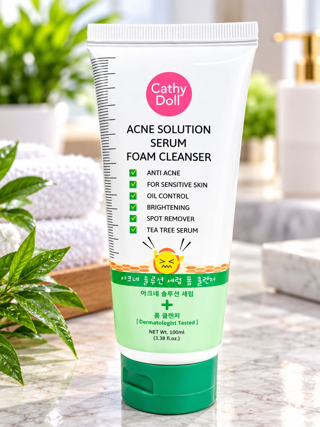Cathy Doll Acne Solution Serum Foam Cleanser 100 ML