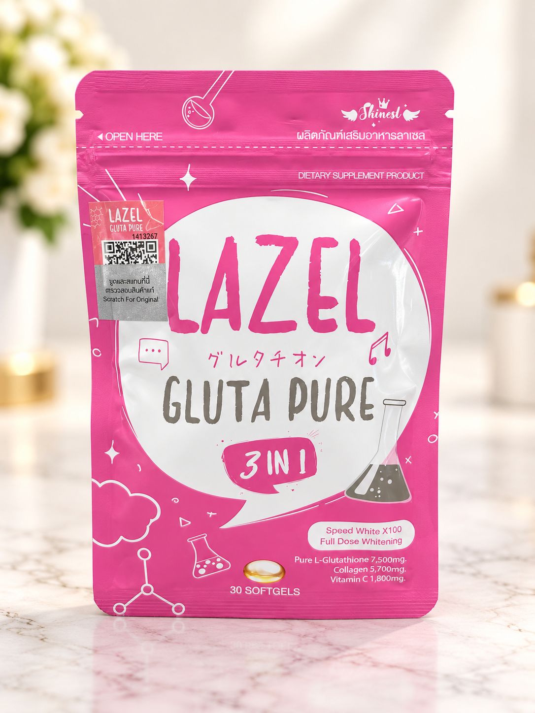 LAZEL Gluta Pure 3 in 1 (30 Softgels)