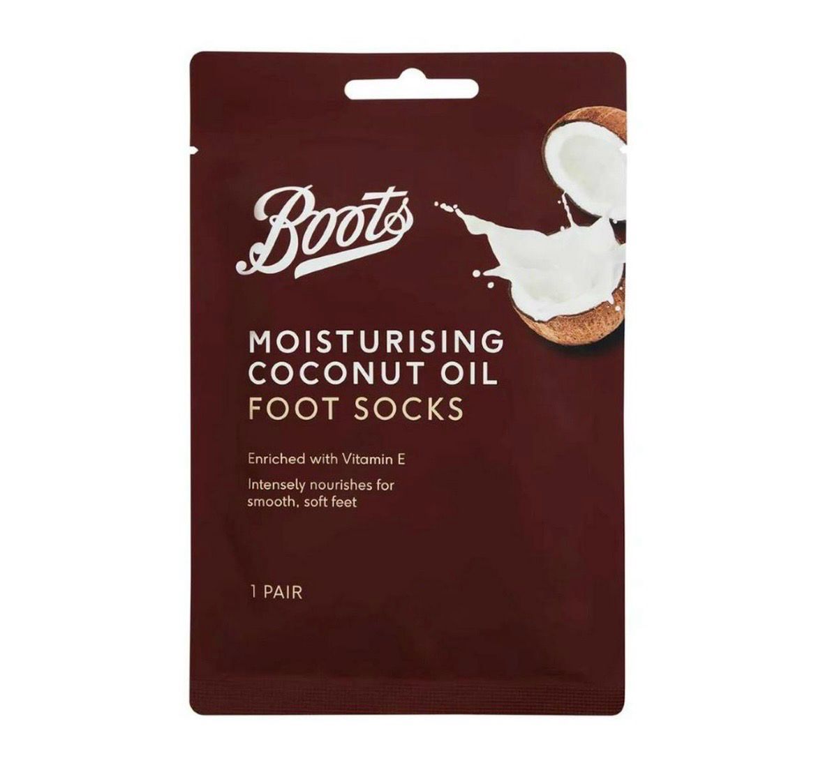 Boots Moisturising Coconut Oil Foot Socks (1 Pair)