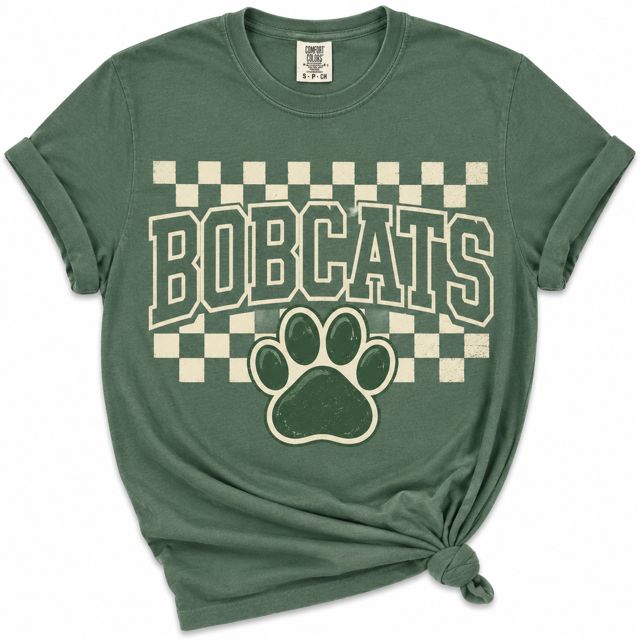 Bobcat Checkered T-Shirt
