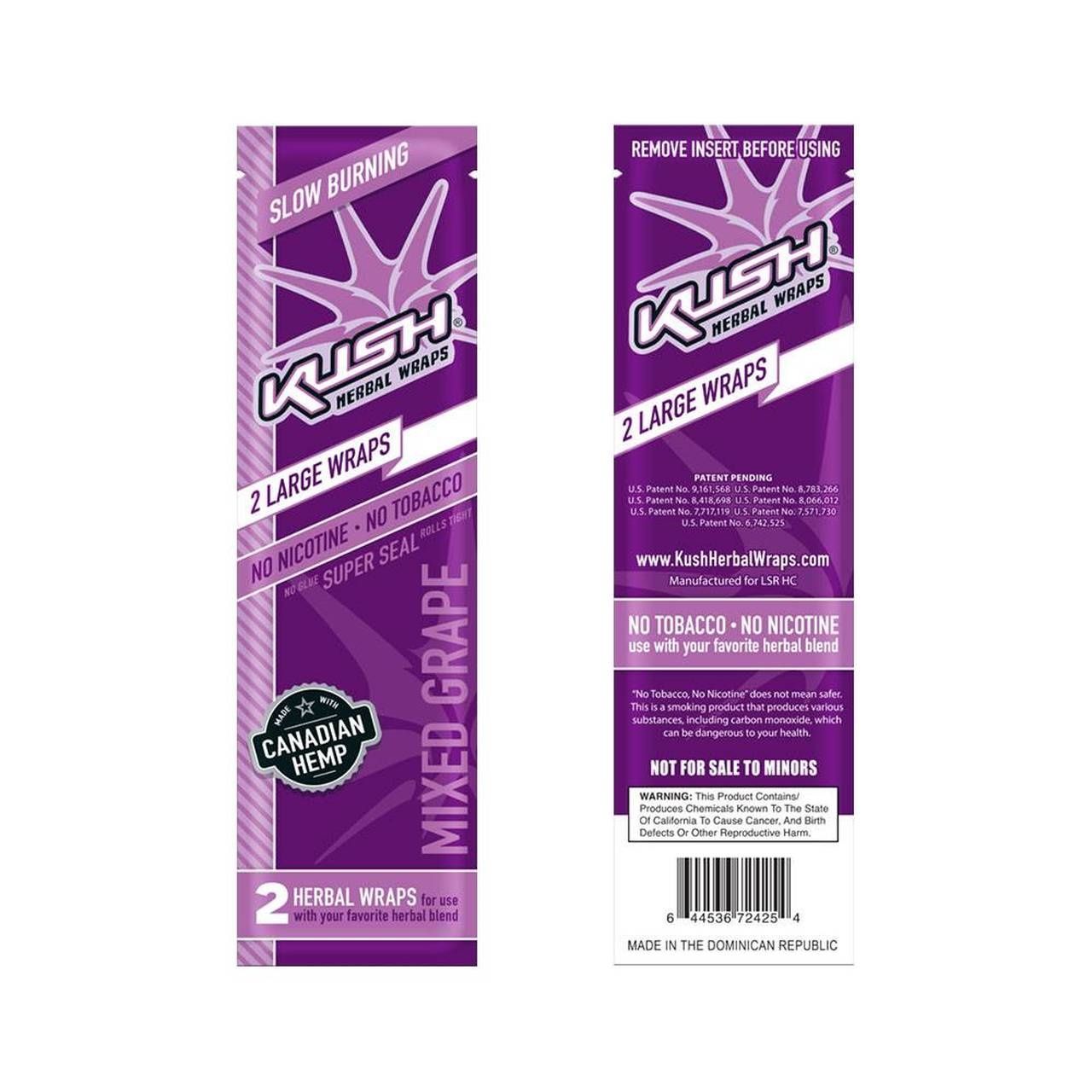 Kush Cones Pre-Rolled Hemp Wrap - Mixed Grapes