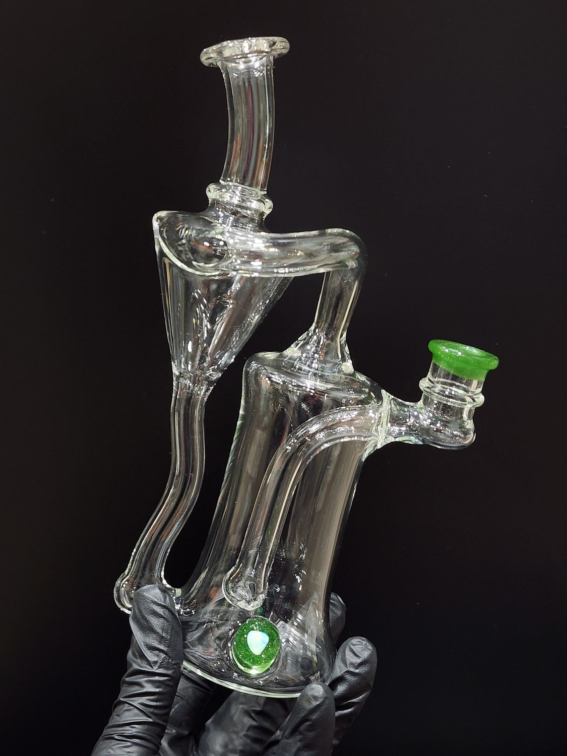 Clarks Glassworks Clear Recycler Green