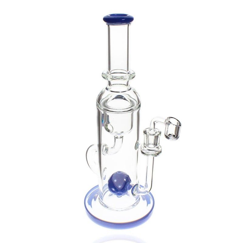 10" Dab Rig Recycler Swiss Perc Smurf