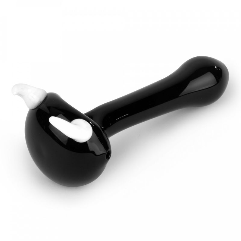 Red Eye Glass - 4.5" White Horn Pipe
