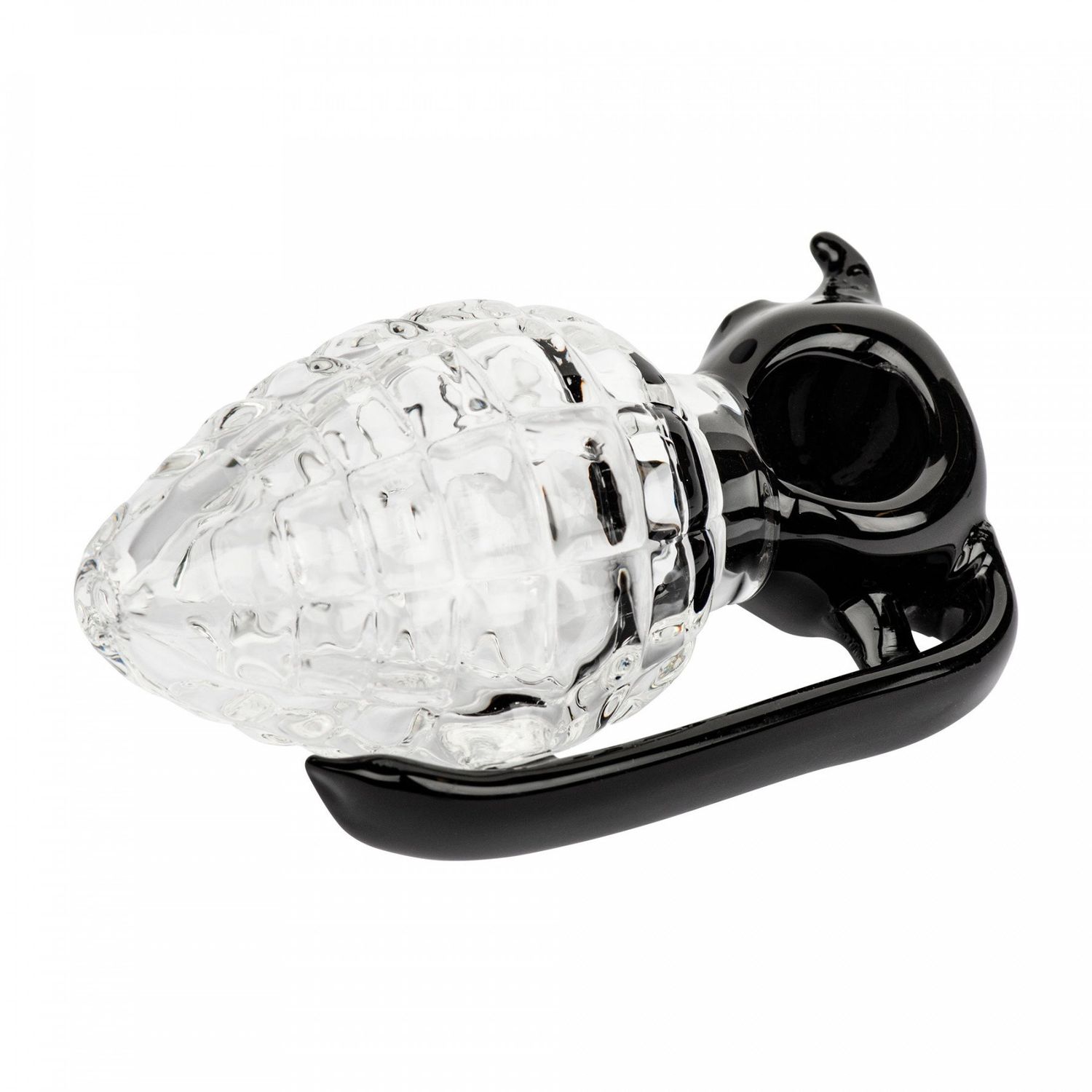 Red Eye Glass 4" Blown Away Pipe