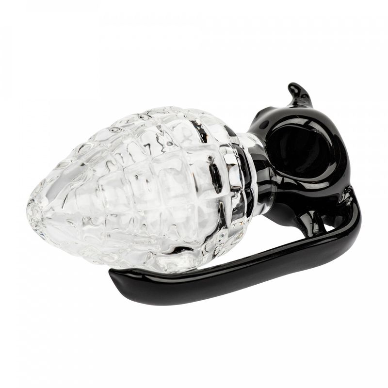 Red Eye Glass 4" Blown Away Pipe