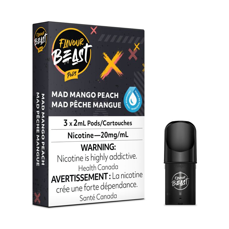 Flavour Beast Pods -  Mad Mango Peach [FEDERAL]