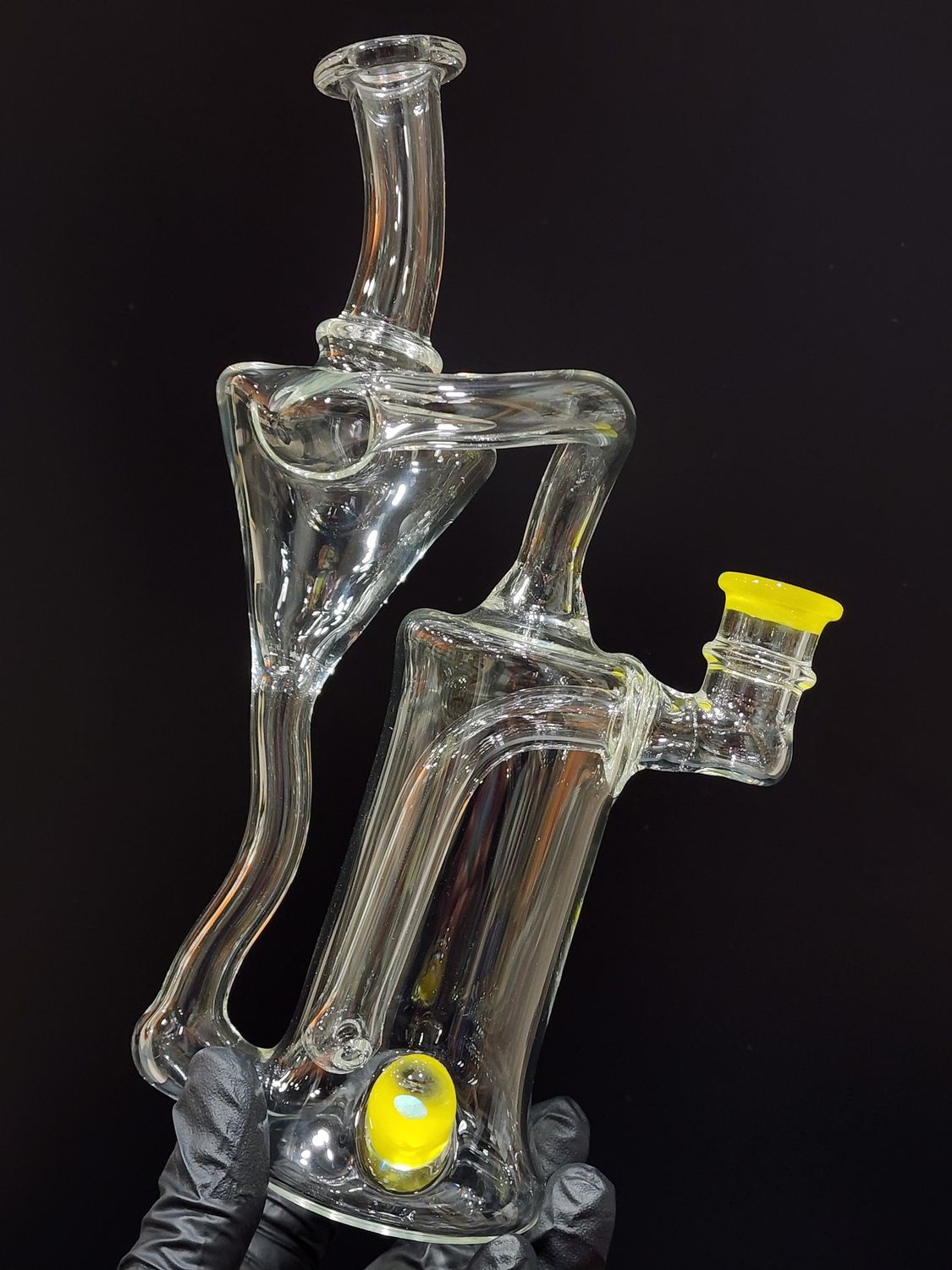 Clarks Glassworks Clear Recycler Yellow