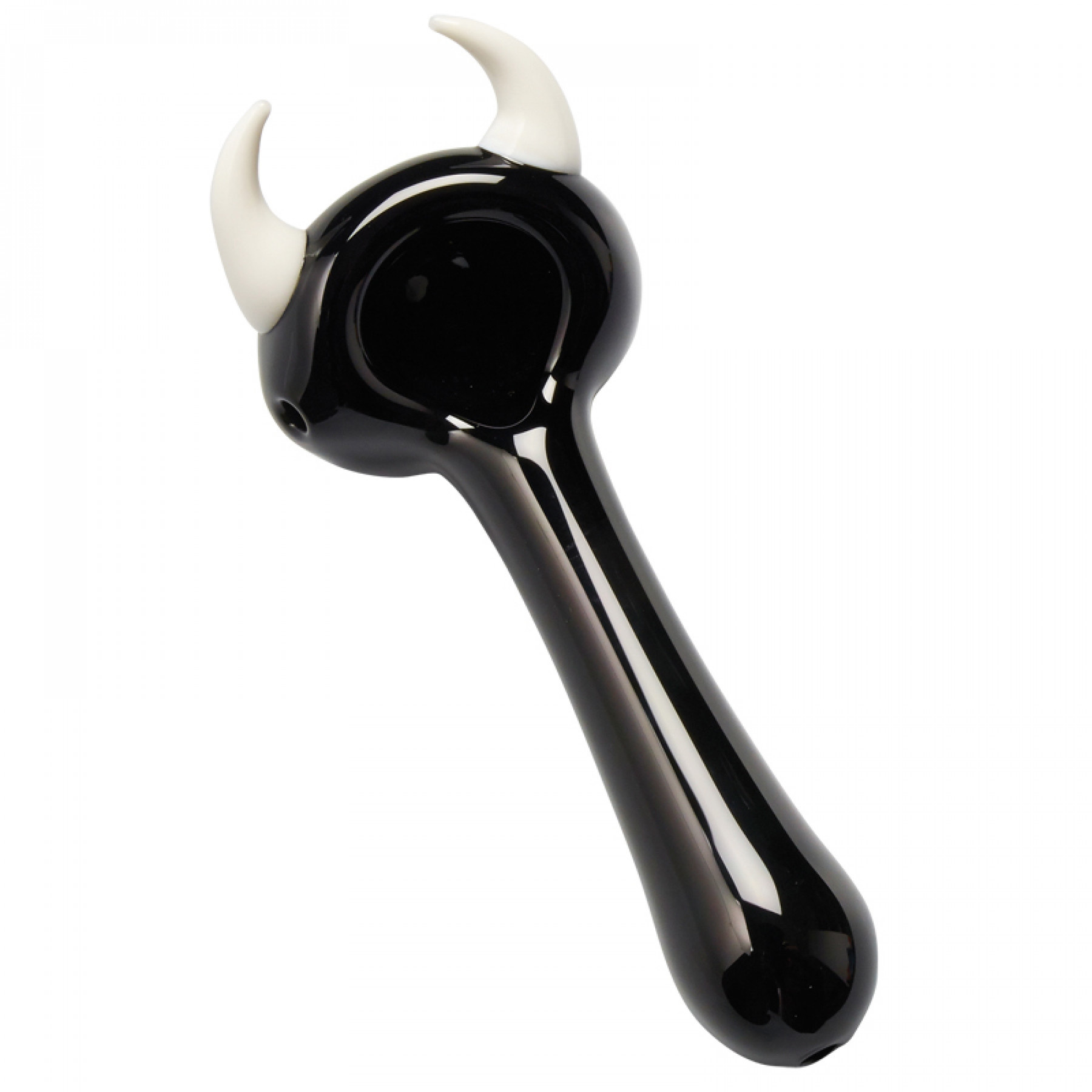 Red Eye Glass - 4.5" White Horn Pipe, photo 2 of 2
