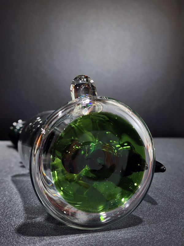 Clarks Glassworks Partial Color Tube Green