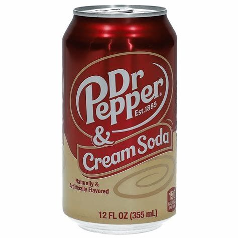 USA CANS - Dr Pepper Cream Soda
