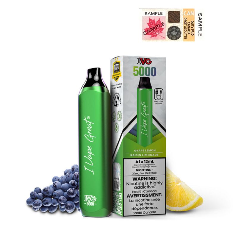 IVG Bar 5000 [FEDERAL] -  Grape Lemon