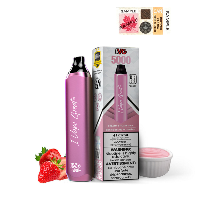 IVG Bar 5000 [FEDERAL] -  Creamy Strawberry