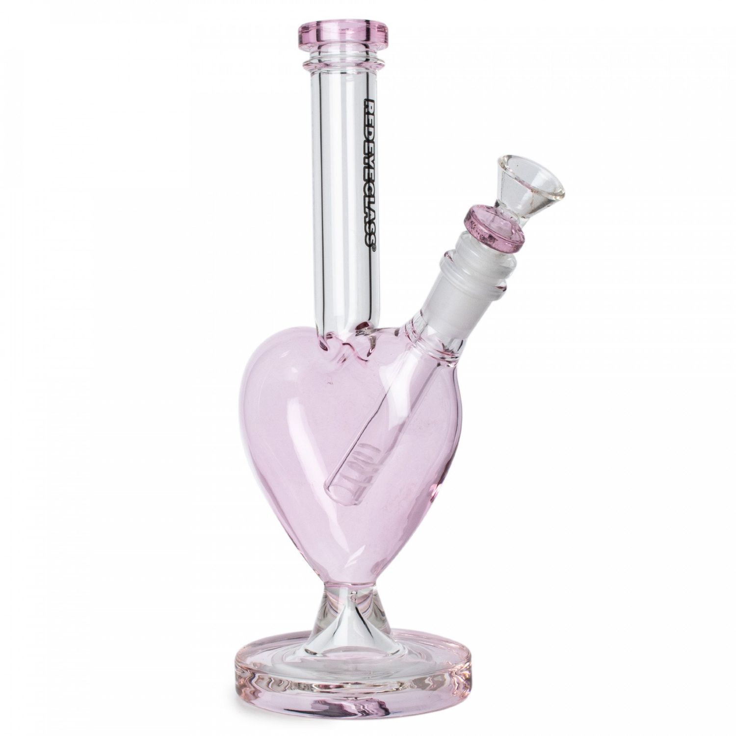 10" RedEyeGlass Heart Shaped Bong